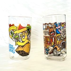 McDonald/'s /"The Great Muppet Caper/" glasses featuring Miss Piggy 1981 vintage